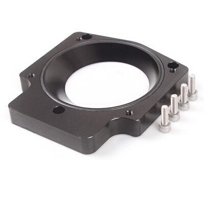 Black Manifold Adapter Plate for 92MM Throttle Body GEN III LS1 LS2 LS6 LSX LS4
