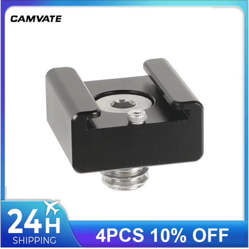 3/8"-16 Shoe Mount Adapter With ARRI Locating Pins & ARRI-Anti-Twist Mount For V