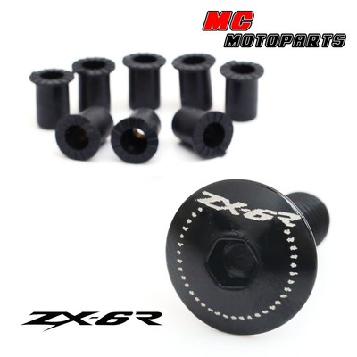 CNC Windscreen Bolts Screw ZX6R Fits Kawasaki ZX-6R Ninja 98-13 99 00 12
