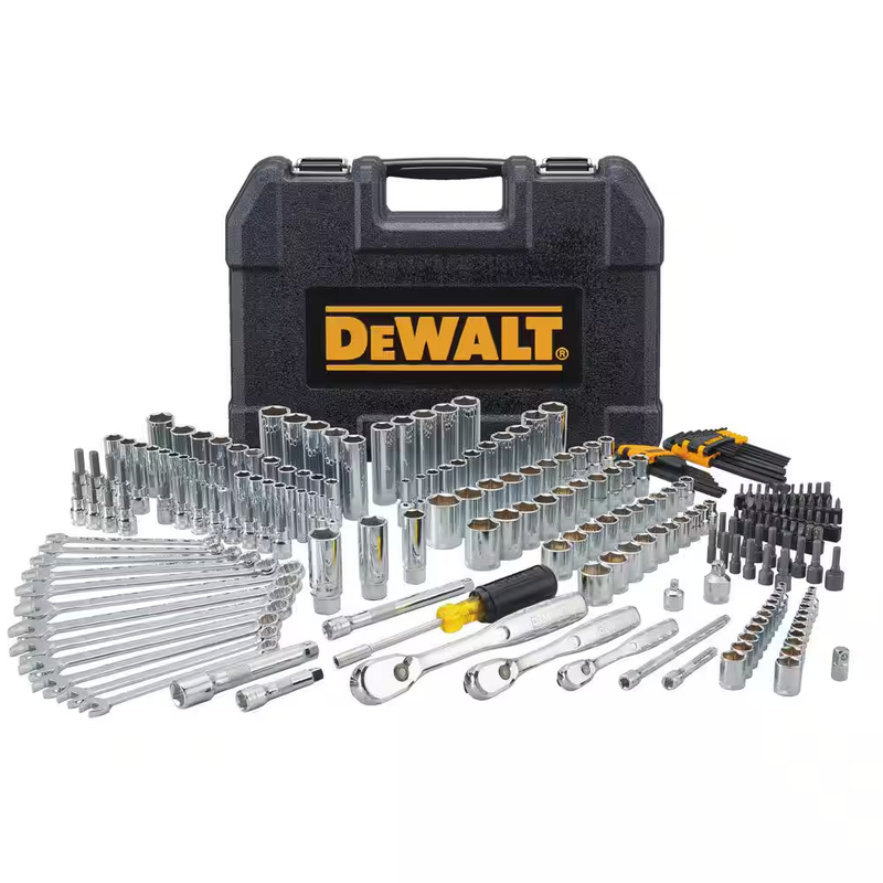 Dewalt Mechanics Tool Set (247-Piece)  Case Socket Wrenches Ratchet Drive Tough