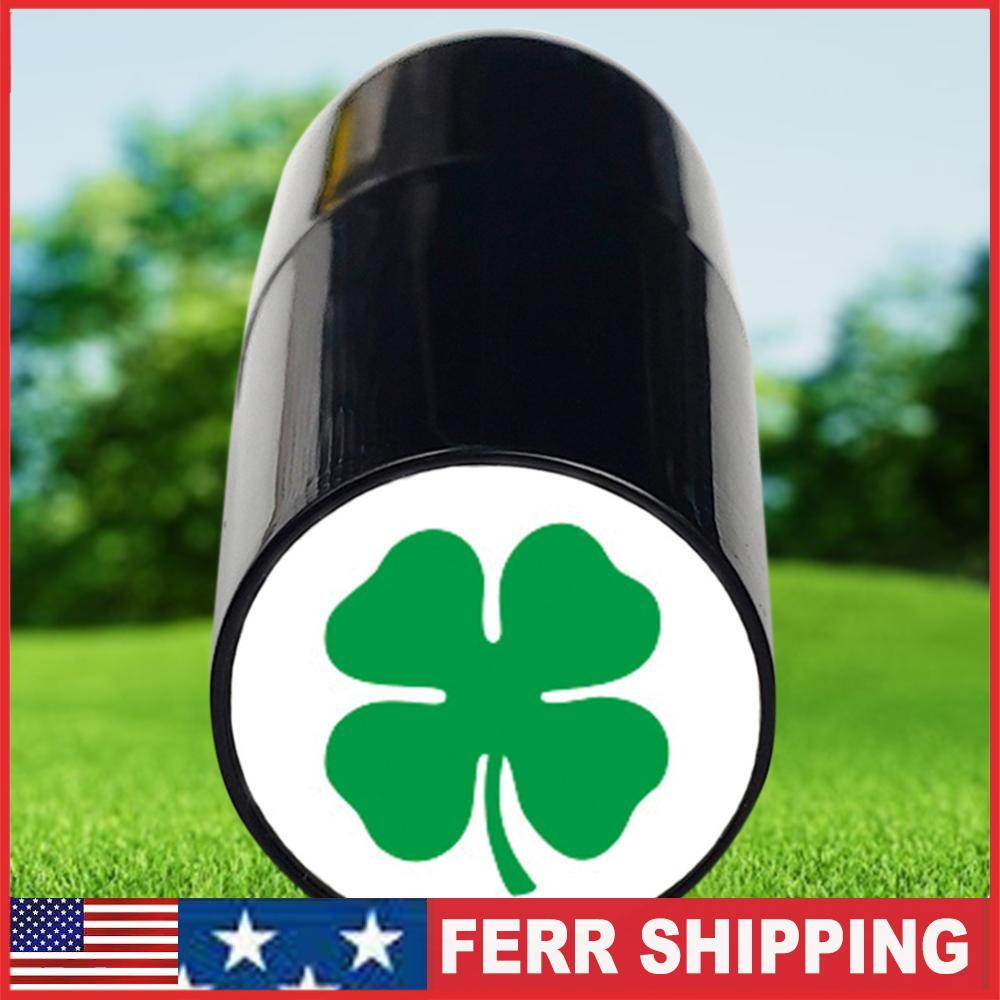 Ball Long Lasting Marking Ink Stamper for Kids Adults (Green Four-Leaf Clover)