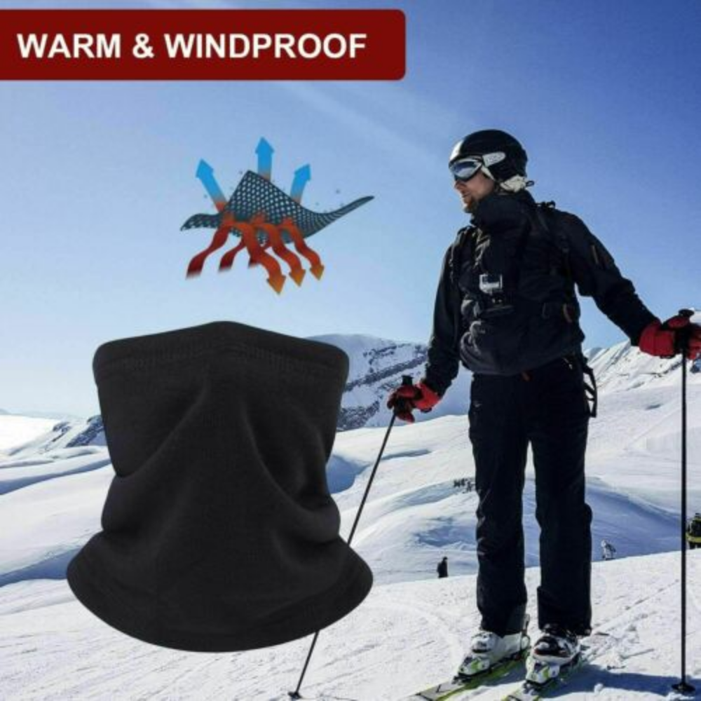Winter Fleece Ski Neck Warmer Gaiter Tube Scarf Half Face Mask for Cold Weather