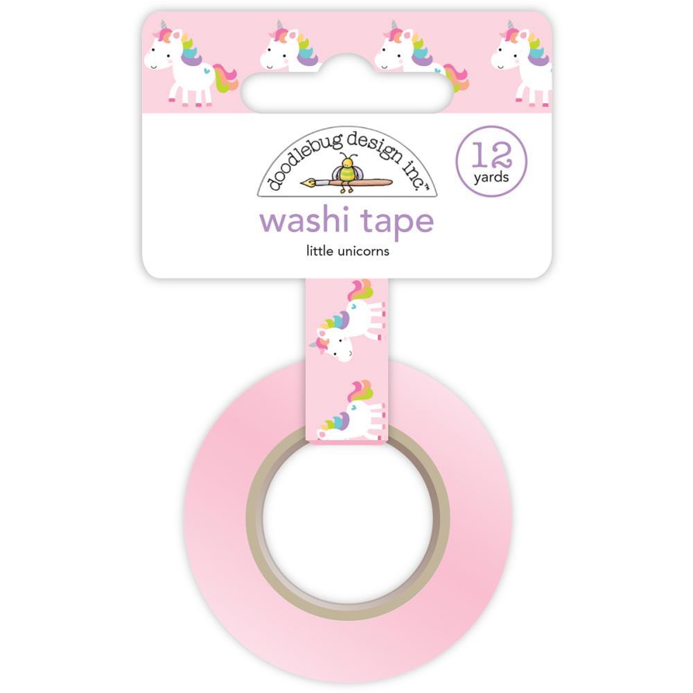Doodlebug Design Pink Little Unicorn Washi Tape 12 yards 15 mm width