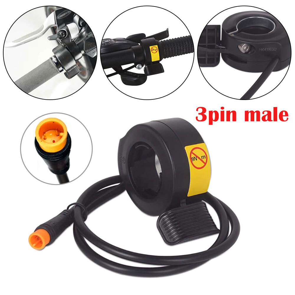 Thumb Finger Trigger Throttle Waterproof For Electric Bike Ebike Scooter