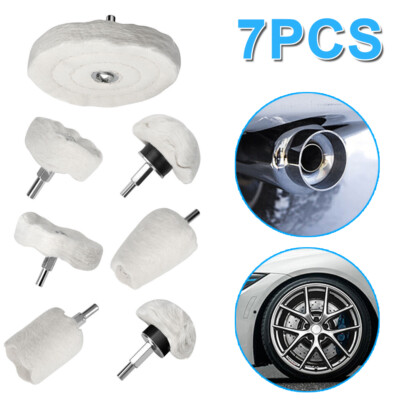 Cotton Metal Aluminum Polishing Wheel Kit for Drill Die Grinder Car Buffing Pads