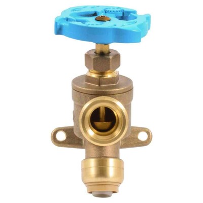 1/2 In. Push-to-connect X 3/4 In. Mht Brass Garden Valve With Drop Ear | Inch