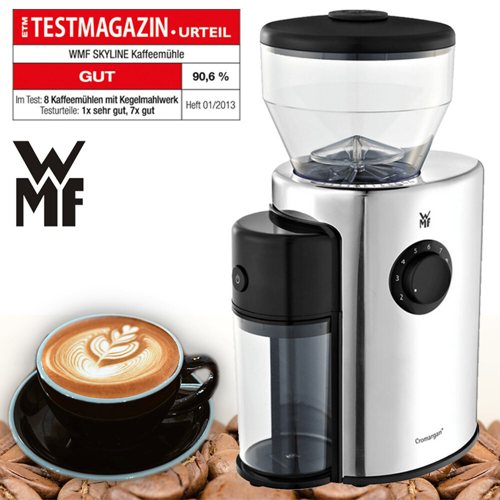 Elektrische Kaffee Mühle Edelstahl Scheibenmahlwerk