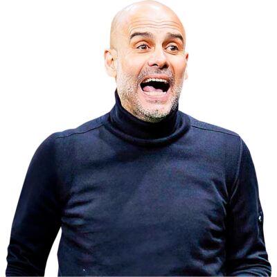 Pep Guardiola (Celebrating) Half Body Buddy Cutout