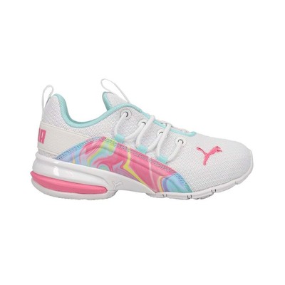 

Кроссовки Puma Axleion Swirl Training для девочек, размер 11,5 м, спортивная обувь 385, Белый, Puma Axleion Swirl Training Youth