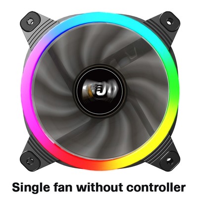 JUO ARGB 120mm PC Computer Case Fan Speed Adjustable Quiet Aura Sync Cooler Lot