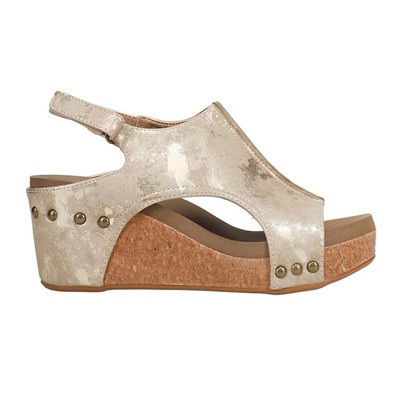 

Corkys 30-5316-TUME Женские Сандалии Carley Metallic Casual - Золото, Золотой, Corkys Carley Metallic