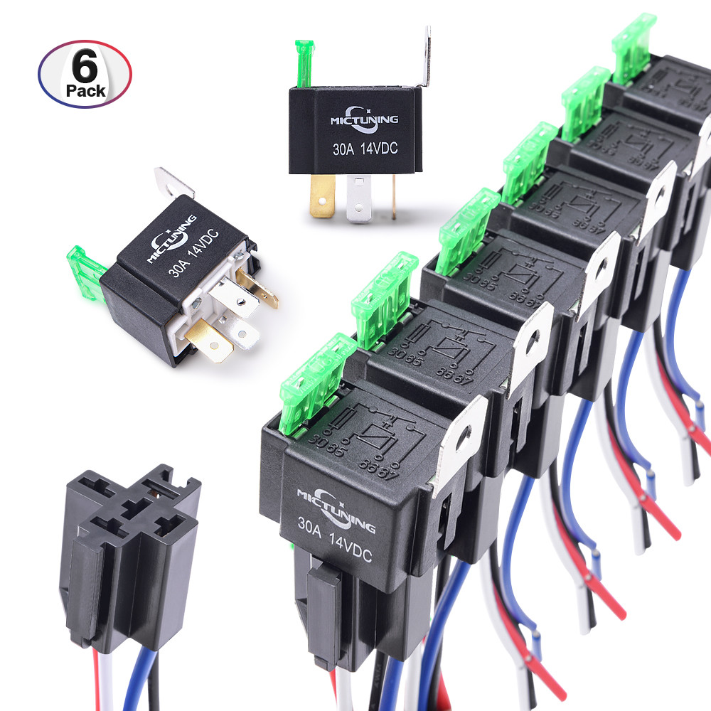 2 Pin Normally Open Car On//Off Automotive Fused Relay 12V 30A Hot UK YhLLw