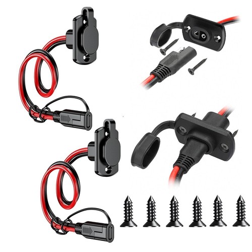 1-8X SAE Extension Cable 12AWG SAE Battery Connector for Boat Motorcycle Tractor