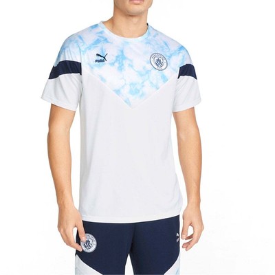 

Мужская футбольная майка Puma Mcfc Iconic Mcs с круглым вырезом и короткими рукавами, размер  765200, Белый, Puma Mcfc Iconic Mcs Crew Neck Short Sleeve Soccer Jersey