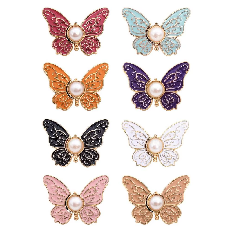 Adjustable Butterfly Jeans Button Clips for Pants and Skirts Waist Tightening