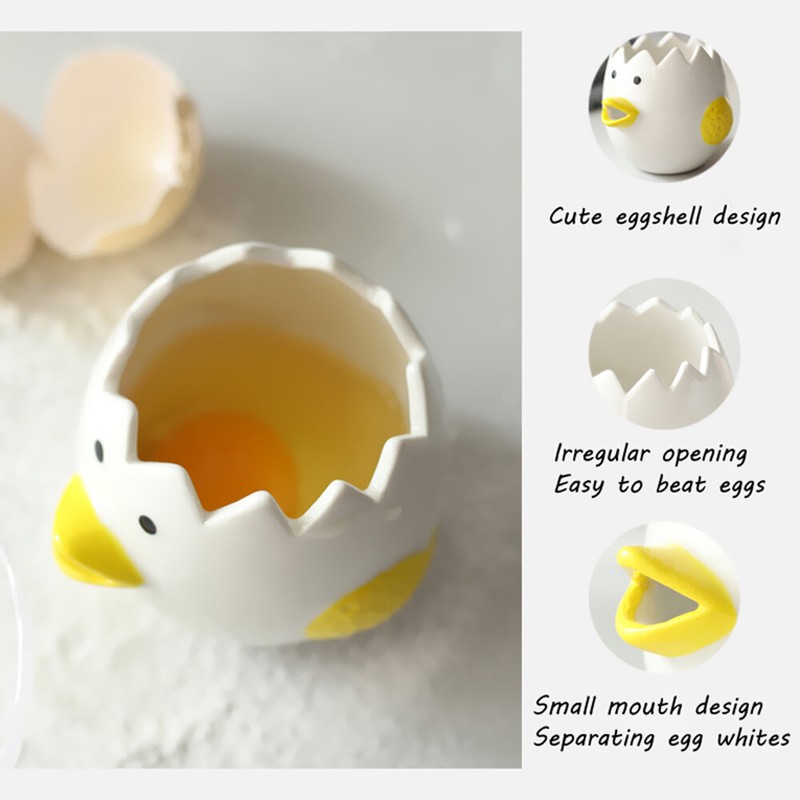 Egg White Separator Ceramic Household Baking Supplies Kitchen Gadget