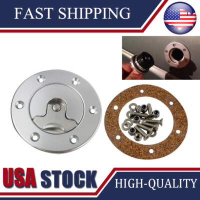 Billet Fuel Surge Tank Cap Flush Mount 6 bolt Open ID 35.5mm Fuel Cell Cap