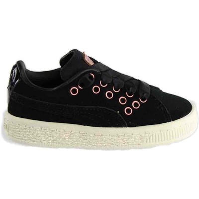 

Черные кроссовки Puma Suede Xl Vr Lace Up Infant Girls Повседневная обувь 363901-01, Черный, Puma Suede Xl Vr Lace Up Infant