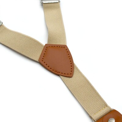 Clips Suspenders 4 Clips Elastic Adjustable Braces Mens Womens Unisex Clip-on