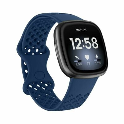 For Fitbit Versa 3/Sense Replacement Silicone Wristband Rubber Sport Watch Strap