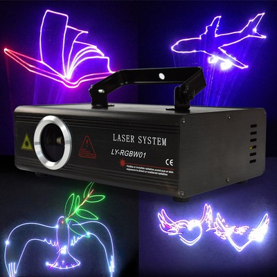 500mW DMX512 RGB Animation Laser Projector Light ILDA DJ Party Stage Light Lamp