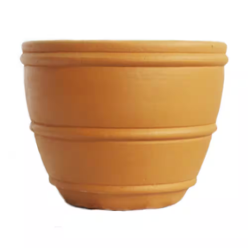 Clay Planter Pot 13in Handcrafted Mexican Pottery Outdoor Garden Frost Resistant