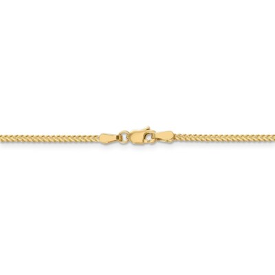 Pre-owned Superdealsforeverything Real 14kt Yellow Gold 1.25mm Franco Chain; 24 Inch; Lobster Clasp