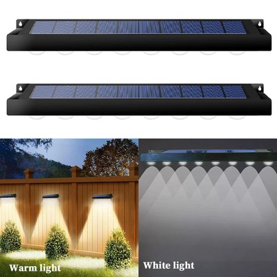 2pcs Solar Wall Lights Outdoor Sconce Waterproof  LED Porch Lamp Signboard light