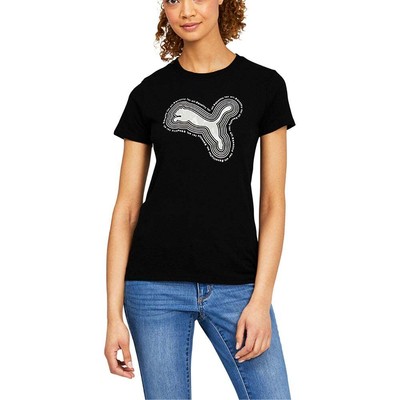 

Puma Equality Cat Outward Crew Neck Short Sleeve TShirt Womens Size  Casual To, Черный
