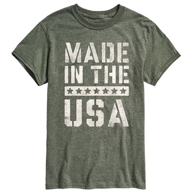 

Мужская футболка «Сделано в США», Olive heather