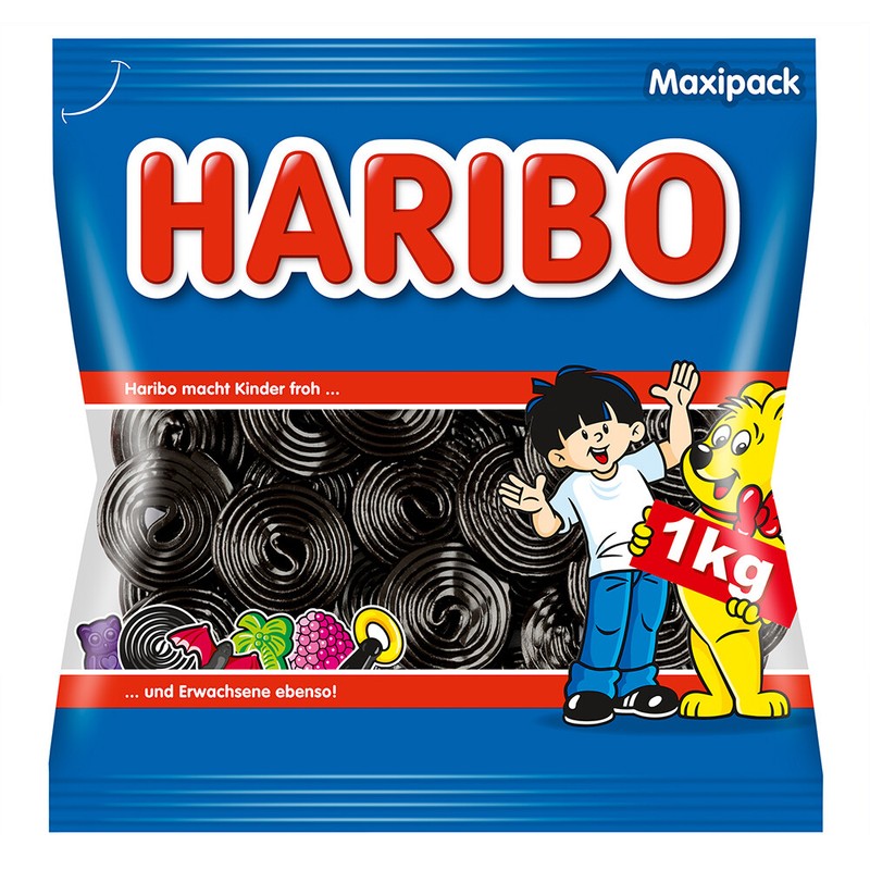 Haribo Lakritz Schnecken 1kg Im Beutel