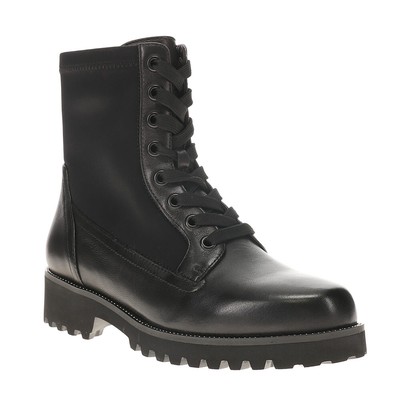 Pre-owned Vaneli Zorya Water Resistant Lace Up Booties Womens Black Casual Boots 313577-00