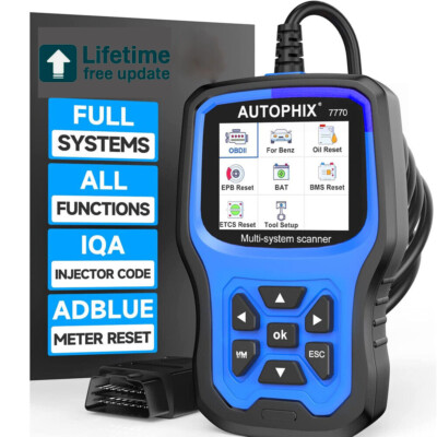 AUTOPHIX 7770 OBD2 Scanner Fit For BENZ All System ABS Oil SRS SAS EPB Diagnosis