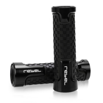 Black motorcycle CNC Grips Handle Handlebar For HONDA Rebel 250 300 450 500 1000