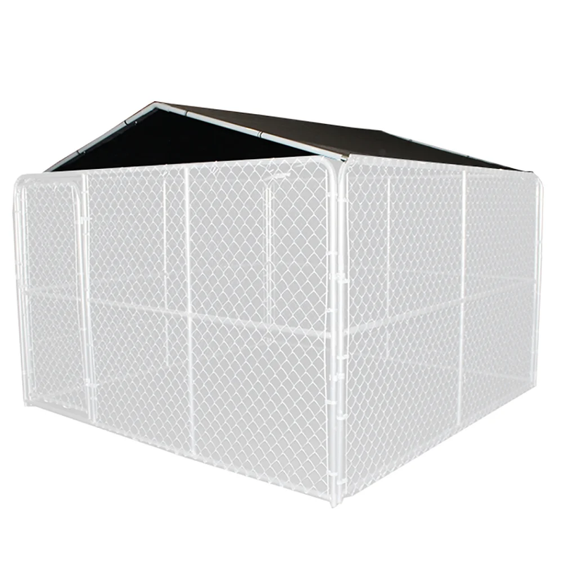 Kennel Cover 10' X 10' , 1 3/8 In. Steel Frame, Silver