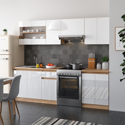 vicco cuisine raul cuisine intégrée bloc de cuisine 240 cm