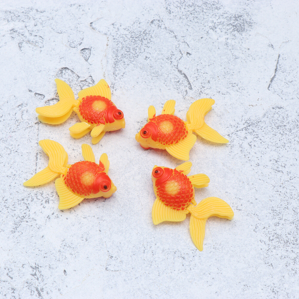 Plastic Vivid Floating Funny Fake Fish Decoration Ornament Goldfish for