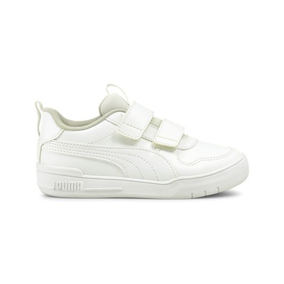 Puma Multiflex Sl V Слипоны для маленьких девочек Белые кроссовки Повседневная обувь 38074006