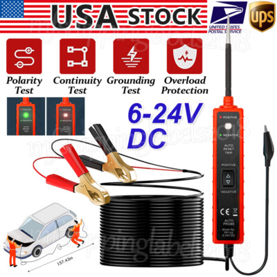 6-24V Car Auto Electrical Power Circuit Tester Probe Digital Test Device System