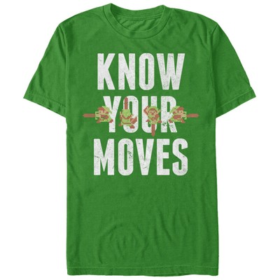 Мужская рубашка Kelly Green от Nintendo Know Your Moves
