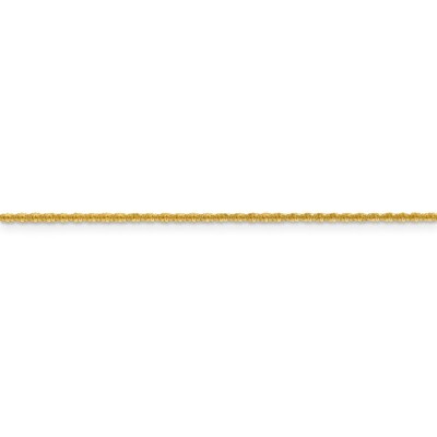 Pre-owned Superdealsforeverything Real 14kt Yellow Gold 1.5mm Cyclone Chain; 18 Inch; Lobster Clasp