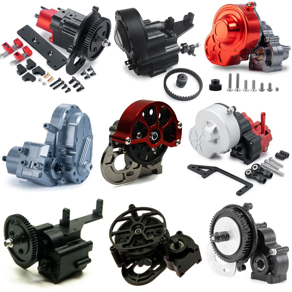 Complete Assembled Transmission Gearbox for Axial SCX10 II 1:10 RC Crawler Car