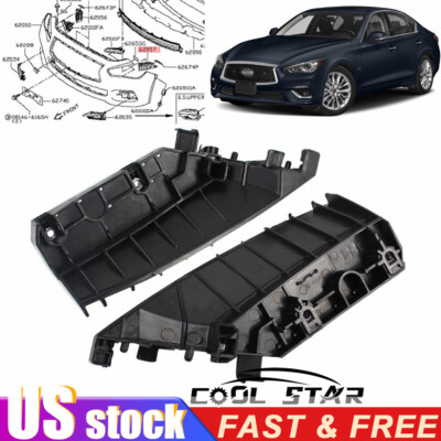 1Set 68081562AE Bumper Bracket Fits For 14-18 Infiniti Q50 Stiffener Front L+R