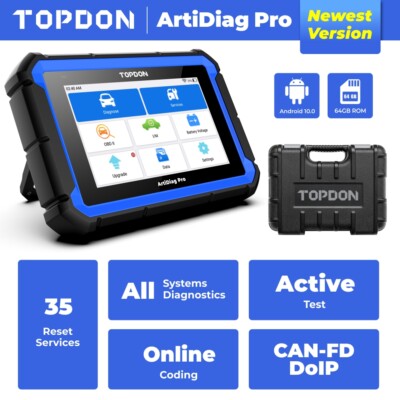 TOPDON ArtiDiag Pro Car OBD2 Scanner All System Bidirectional Diagnostic Tool US