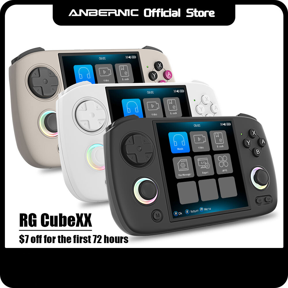 Anbernic RGCubeXX 3.95inch Retro Handheld Game Console Linux