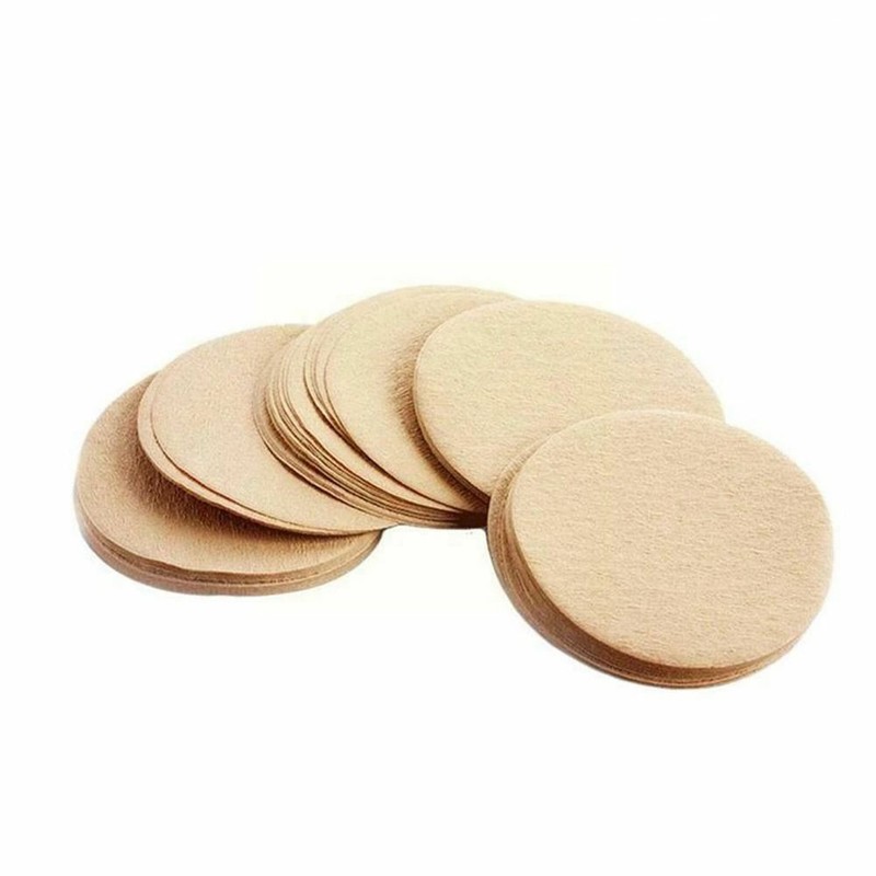 100Pcs Round Coffee Filter Paper For Espresso  Coffee Makers V60 Dripper Filters