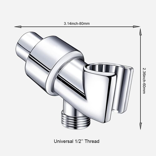 Adjustable Shower Head Holder Wall-mounted Arm Bracket Universal Handheld Shower