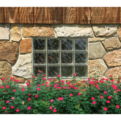 Clearly Secure Glass Block Window Non-Vented 46.5'' x 11.5'' x 3.125'' White