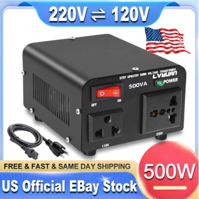 500W Step Up Step Down Voltage Converter Transformer 110V to 220V 220V to 110v