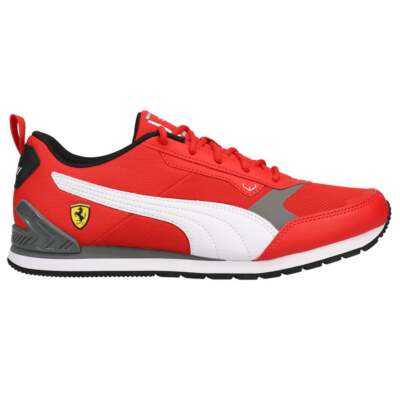 

Мужские красные кроссовки Puma Ferrari Track Racer Lace Up Повседневная обувь 306858-04, Красный, Puma Ferrari Track Racer Lace Up